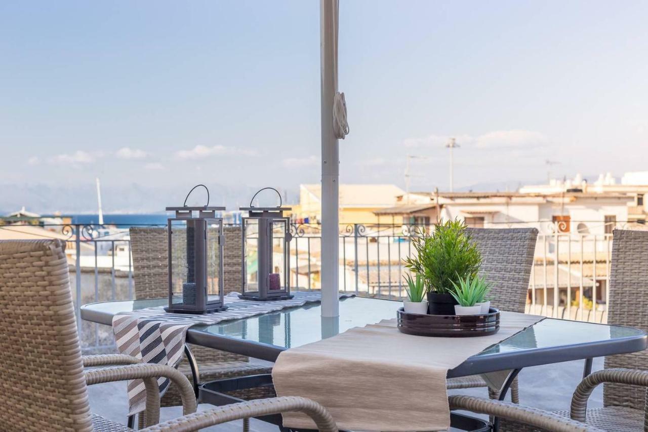 Spacious Maisonette - Roof Top View Of Corfu Port Mantouki Exterior foto